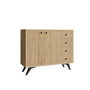 Hanah Home Armario Multiusos Roble 100x82x35 cm